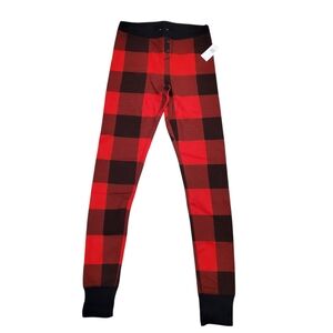 Red and Black Plaid Leggings
